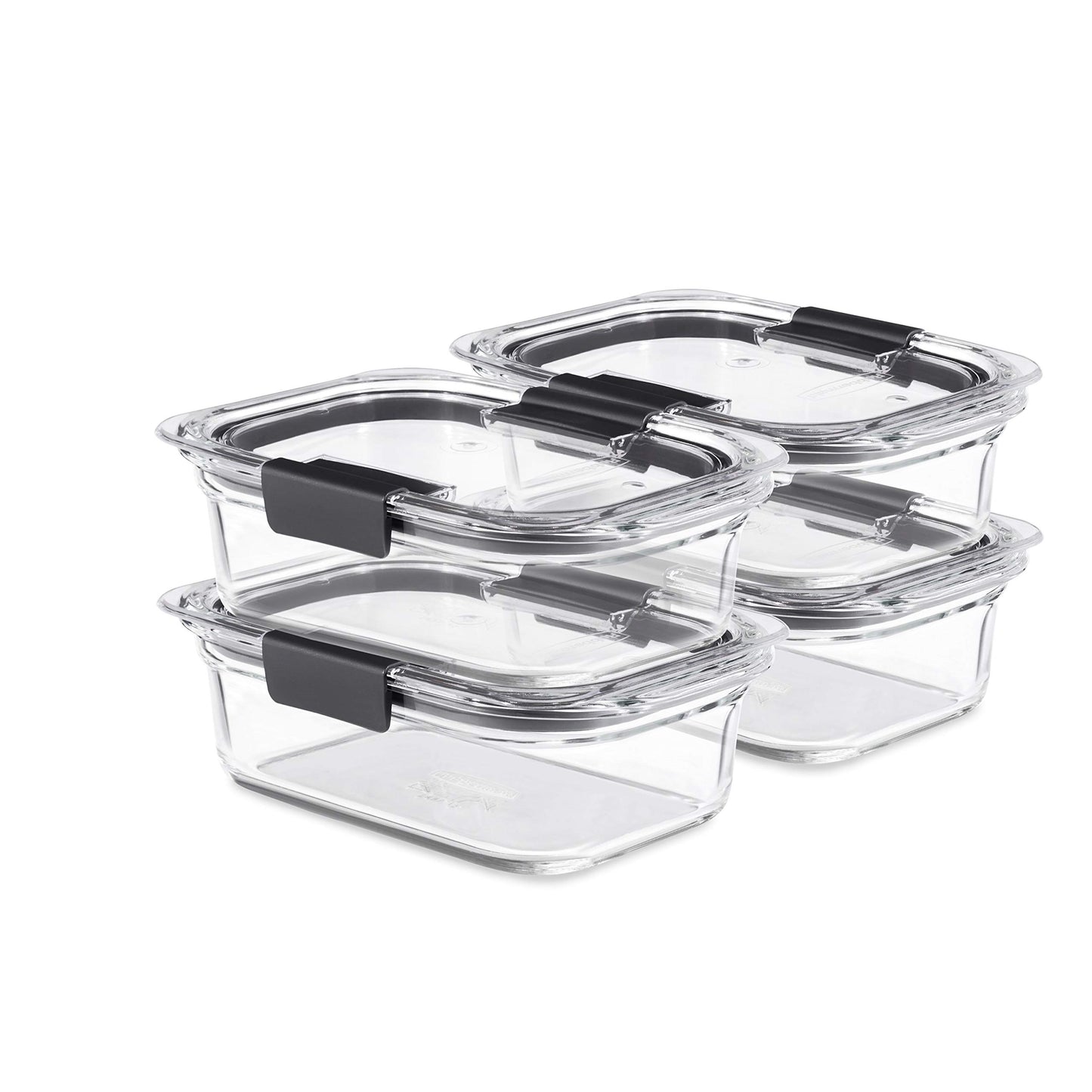 Glass Food Storage Containers Set Assorted Sizes Leak Proof Clear