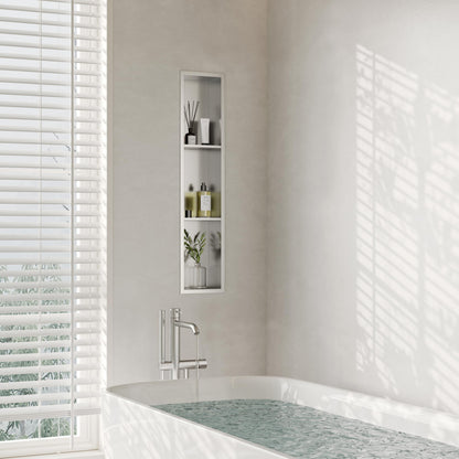Three-Tier Stainless Recessed Shower Wall Niche