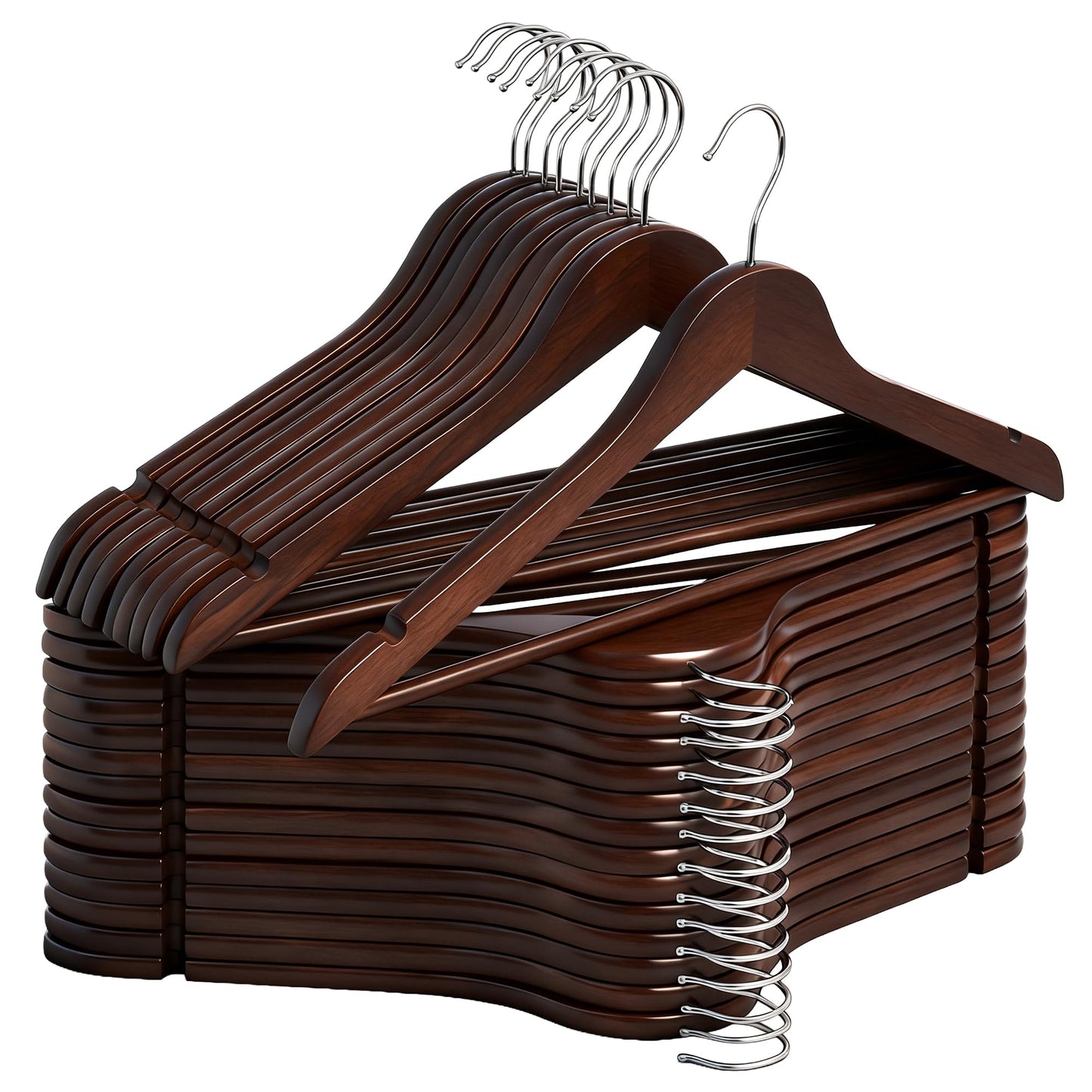 Wooden Coat Clothes Hangers Durable Closet Organizer