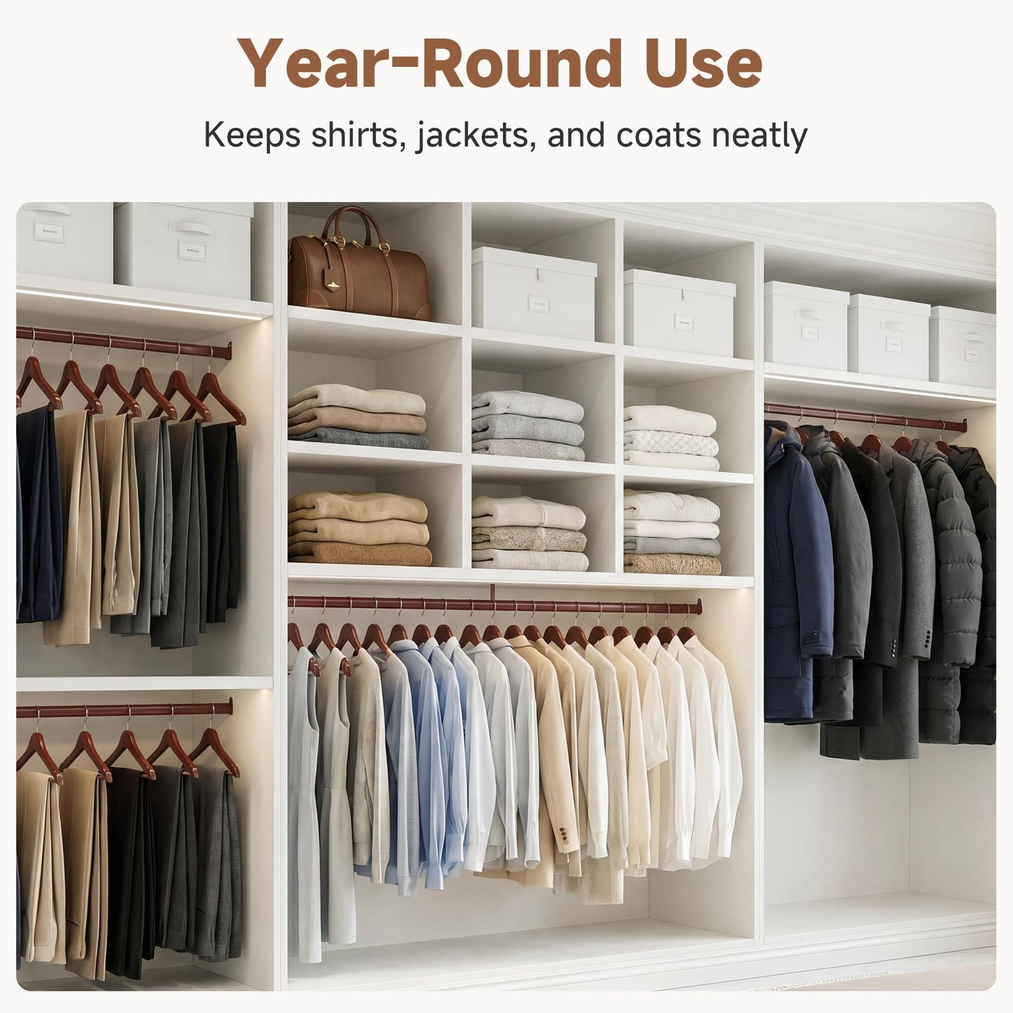 Wooden Coat Clothes Hangers Durable Closet Organizer