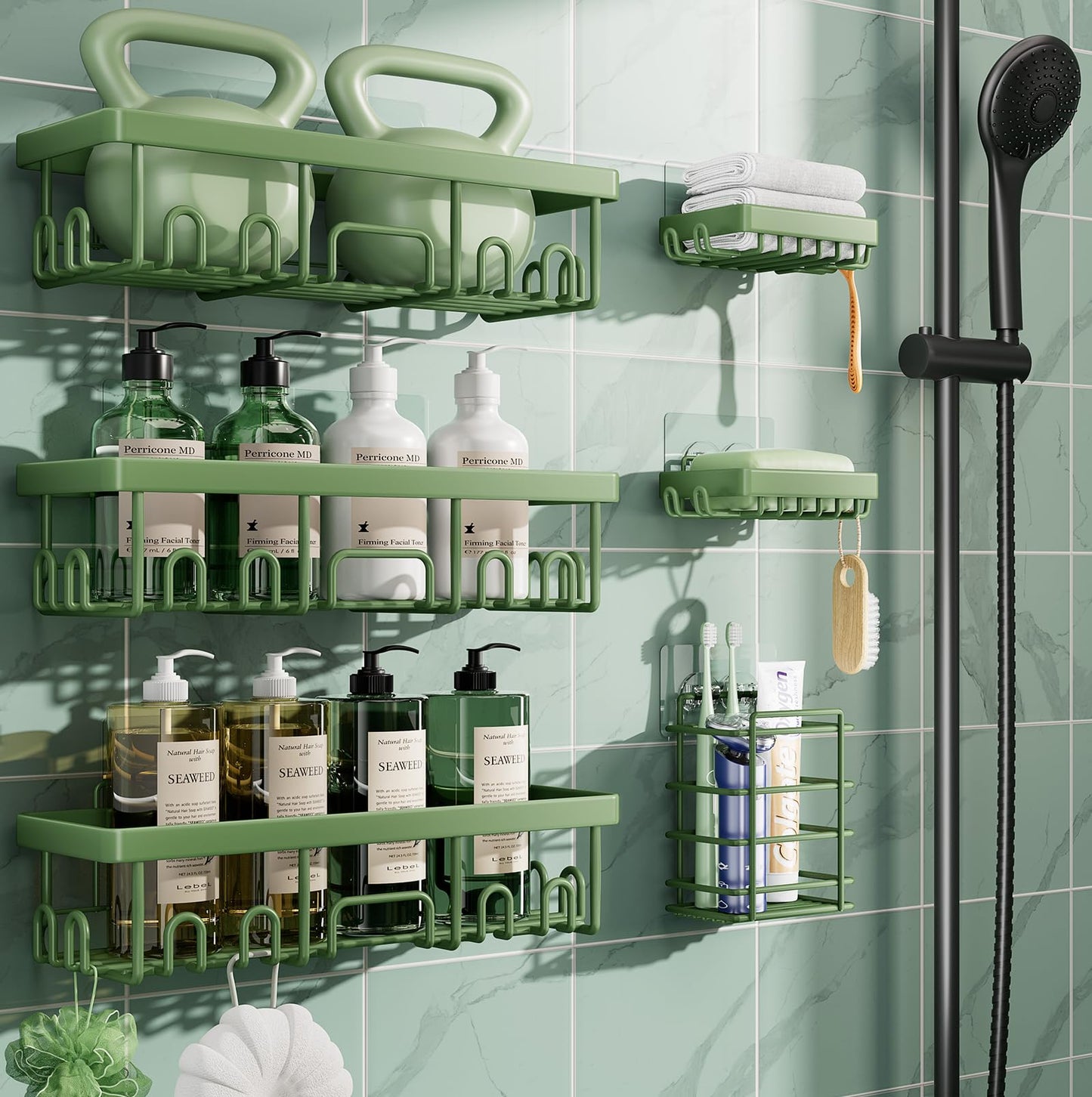Stackable Shower Caddy Bathroom Organizer No Drill