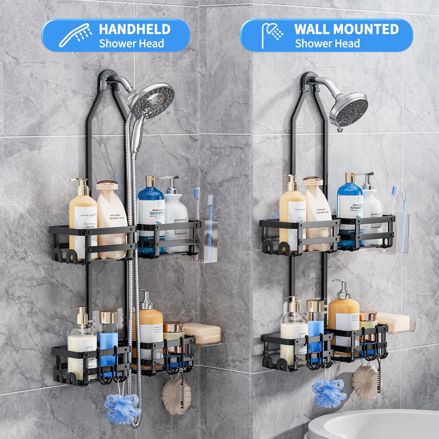 Shower Caddy Over Head Metal Rust Proof Organizer