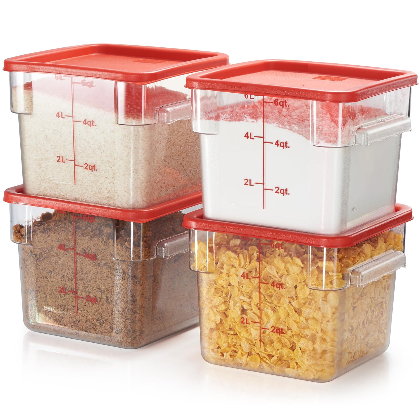4-Pack Food Storage Containers with Lids