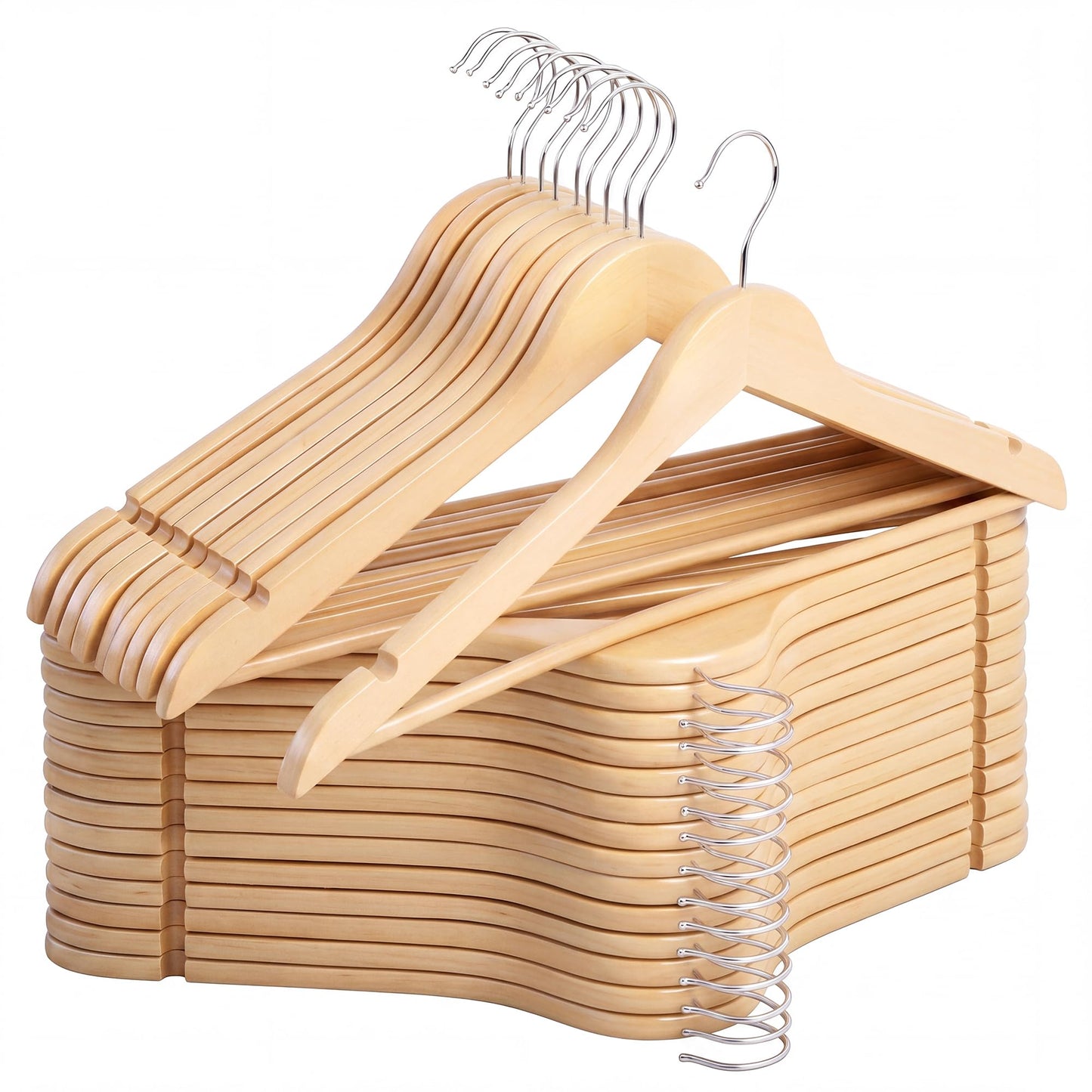 Wooden Coat Clothes Hangers Durable Closet Organizer