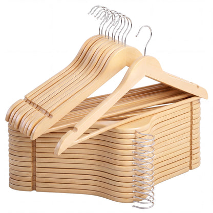 Wooden Coat Clothes Hangers Durable Closet Organizer