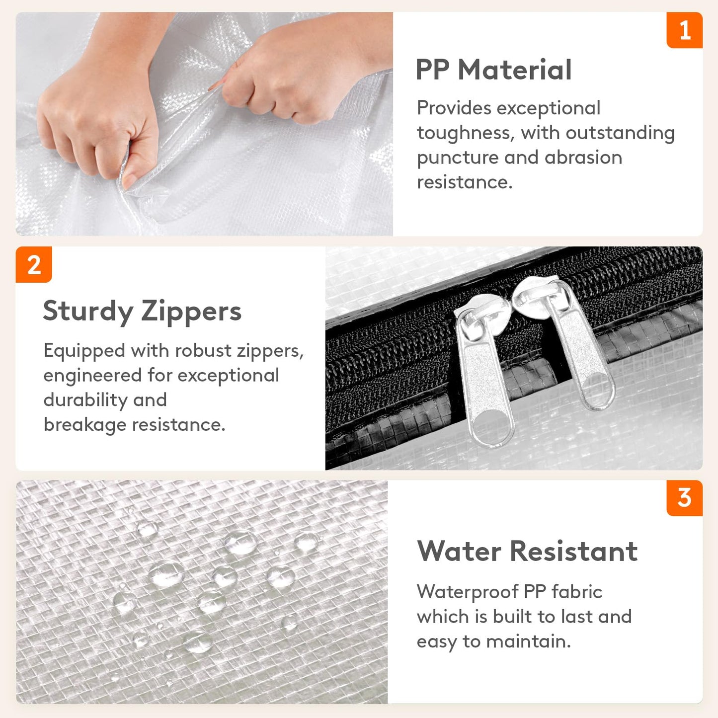 Clear Blanket Storage Bag Foldable Zipper Organizer