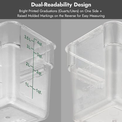 4-Pack Food Storage Containers with Lids