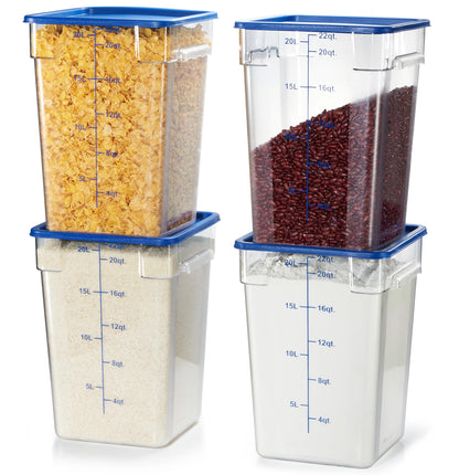 4-Pack Food Storage Containers with Lids