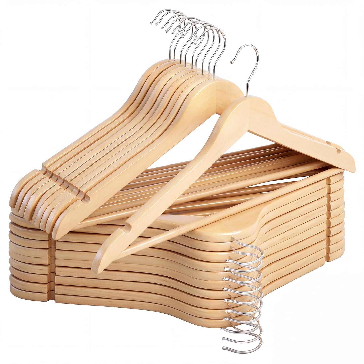 Wooden Coat Clothes Hangers Durable Closet Organizer