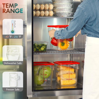4-Pack Food Storage Containers with Lids