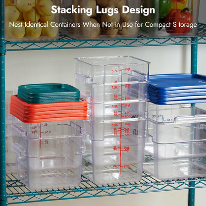 4-Pack Food Storage Containers with Lids