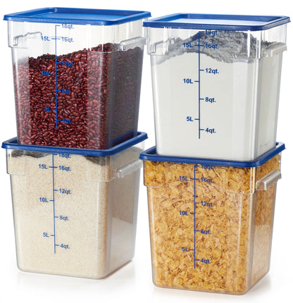 4-Pack Food Storage Containers with Lids