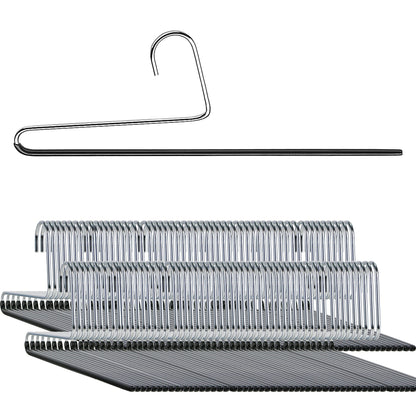 Non-Slip Space Saving Clothes Hangers with Rod 10-Pack