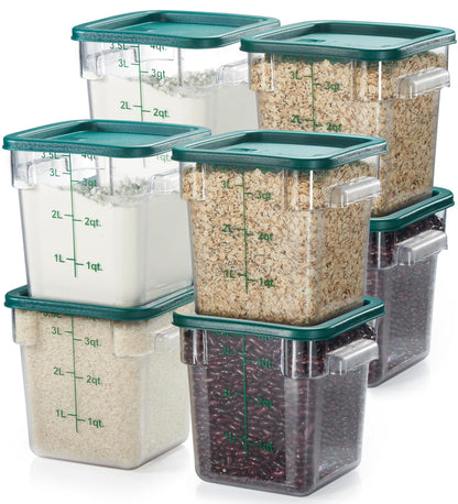 4-Pack Food Storage Containers with Lids