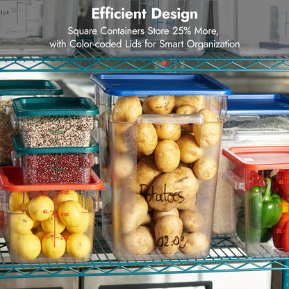 4-Pack Food Storage Containers with Lids
