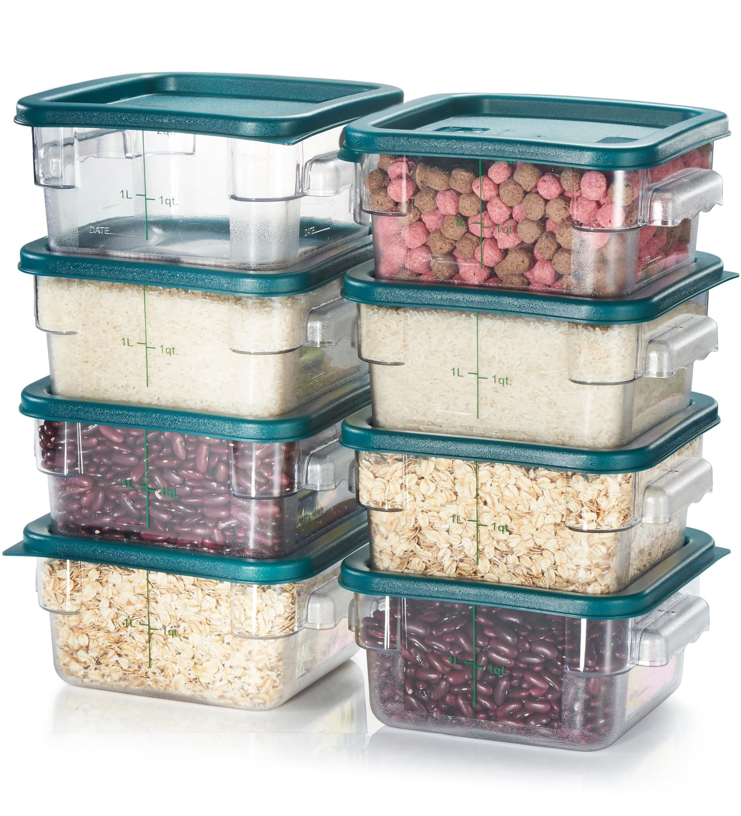 4-Pack Food Storage Containers with Lids