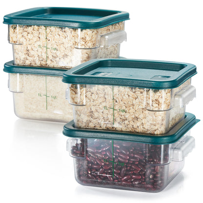 4-Pack Food Storage Containers with Lids