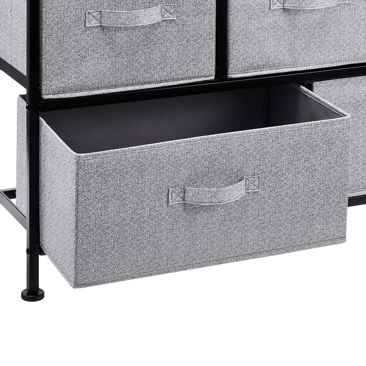 Extra Wide Fabric 5-Drawer Storage Organizer Unit